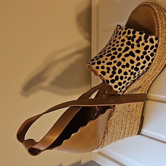 Marissa Cow Print Wedge Shoes - Picture 2 of 4